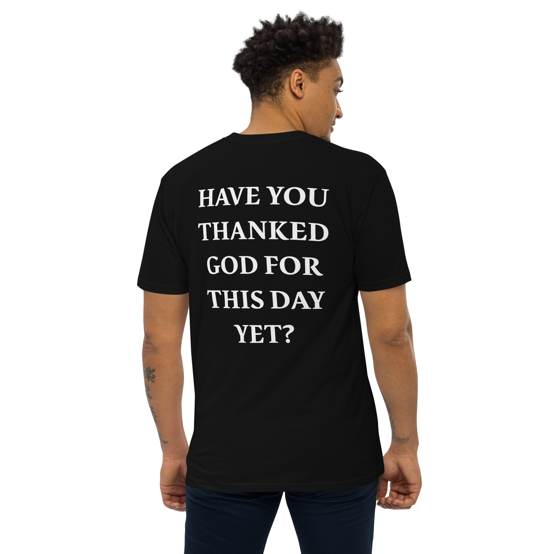 Original Wordmark Tee — English Back · Founder's Drop
